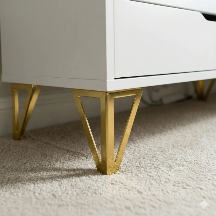 كعب مودرن هرم 15سم ذهبي no56