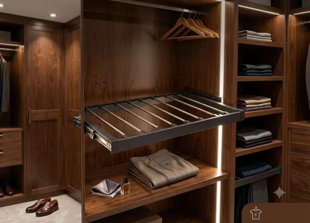 [1667] شماعة بناطيل مربعه 90 سم ماركة GEF