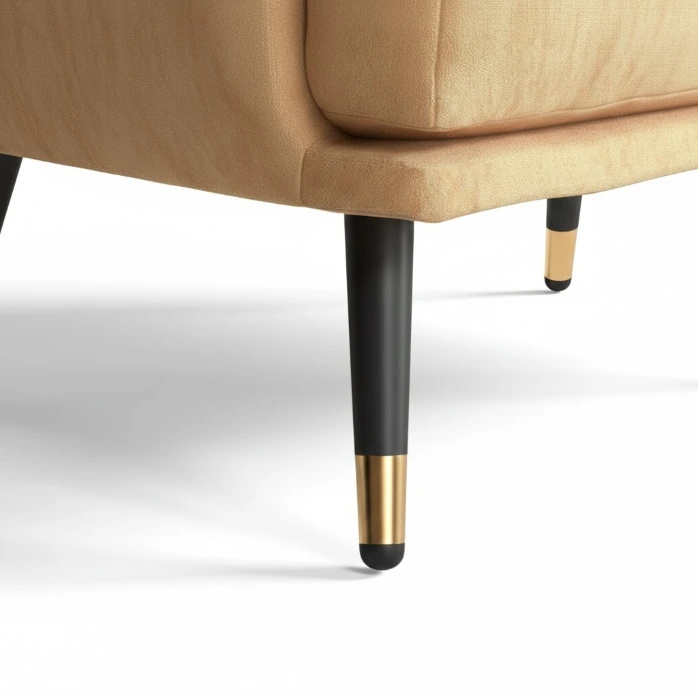 [1184] رجل عمود 15 سم اسود * ذهبي G015